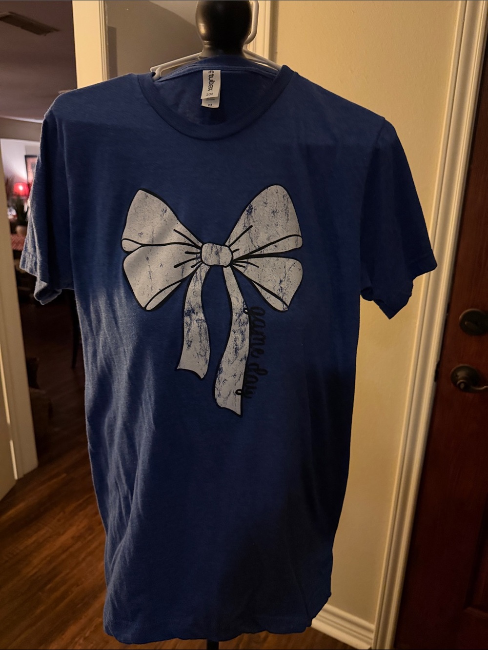 Game Day Blue Graphic Bow T-Shirt - , Men